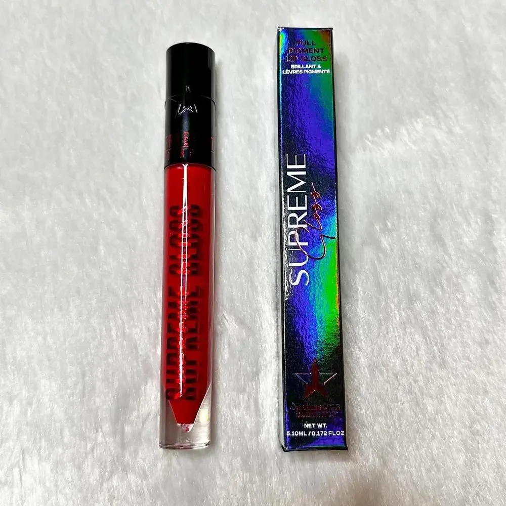 NIB Jeffree Star Ltd Ed Supreme Gloss Full Pigment Lip Gloss Red Full Sz 5.10ml
